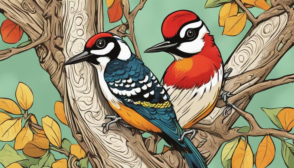 woodpecker on a branch